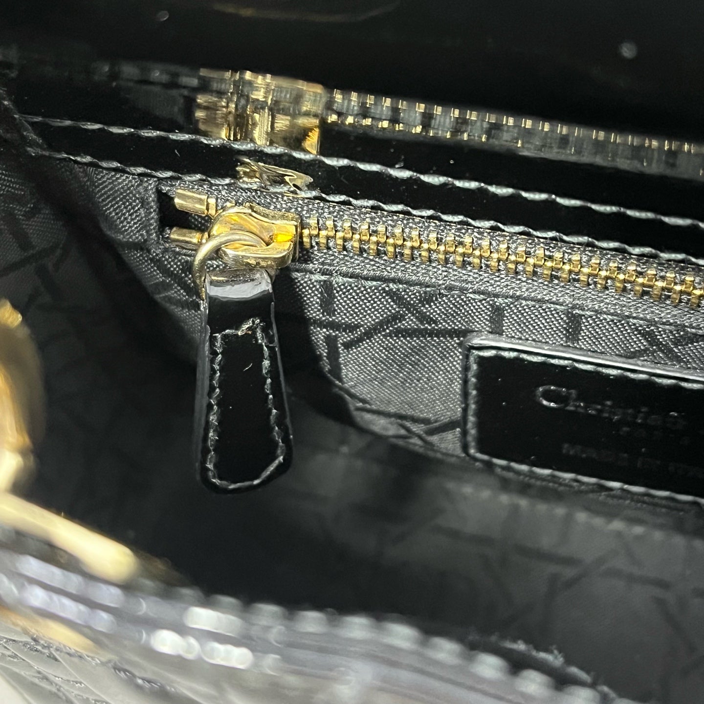 Dior - Lady Dior - Patent leather - Black - (mini)