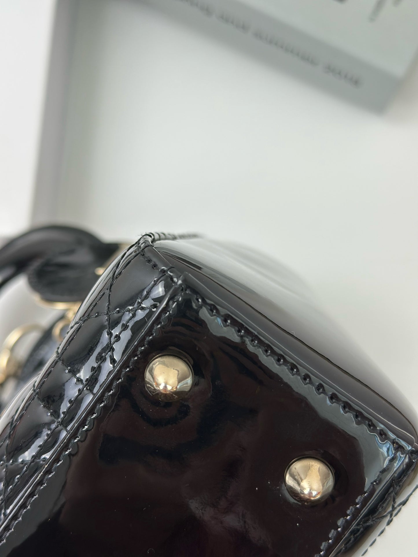 Dior - Lady Dior - Patent leather - Black - (mini)
