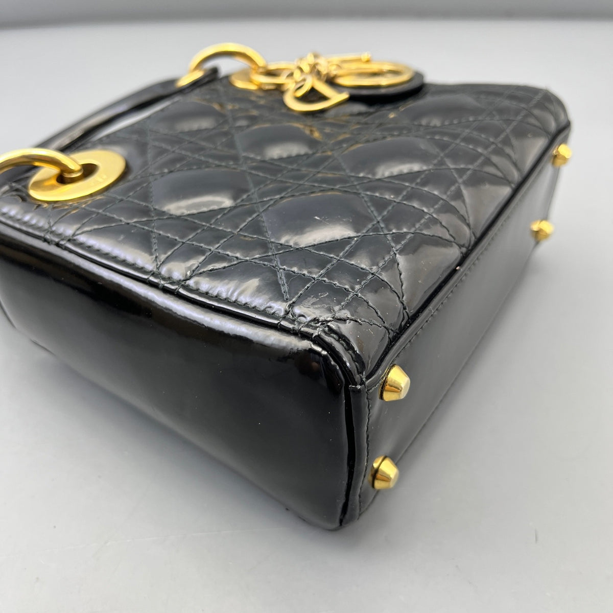 Dior - Lady Dior - Patent leather - Black - (mini)