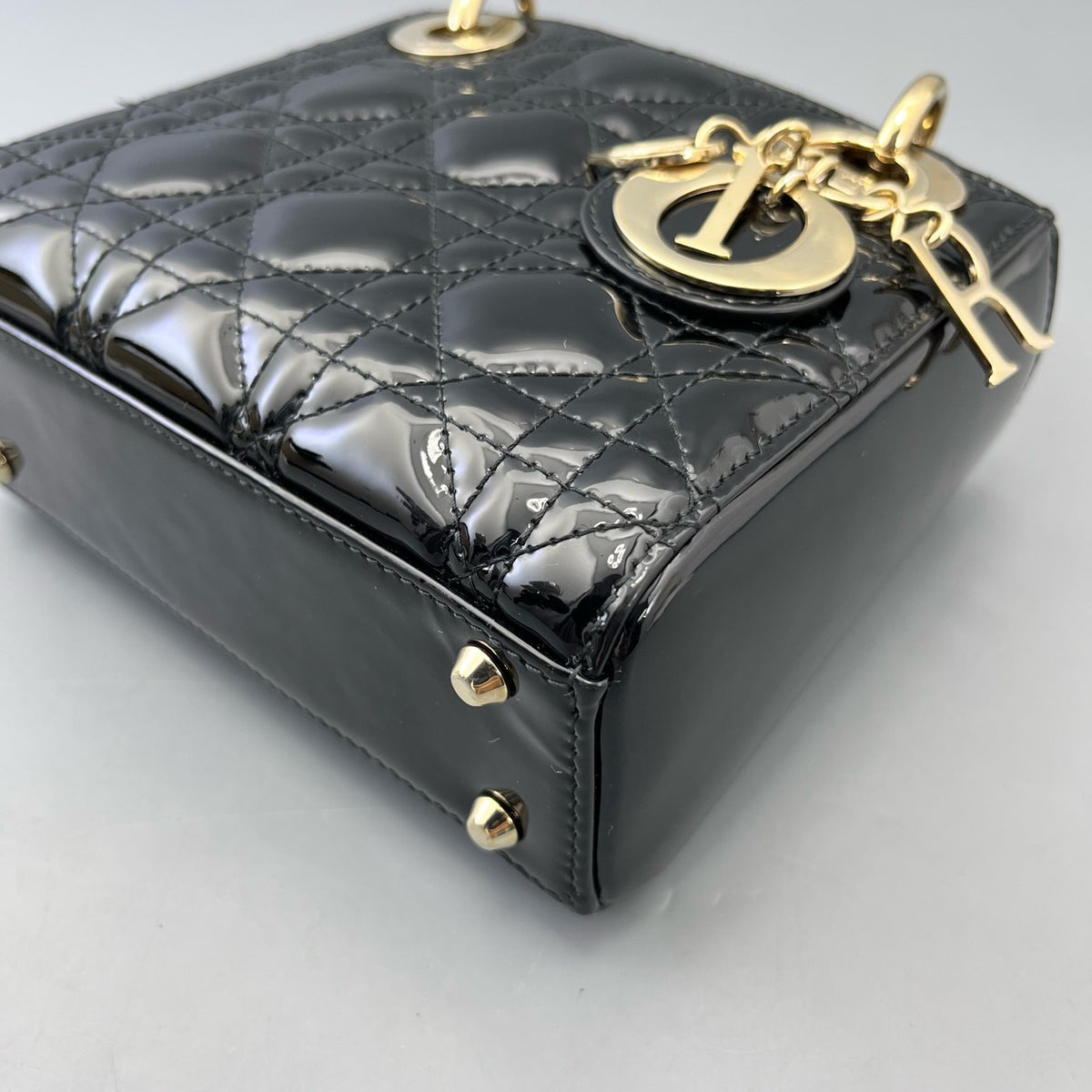 Dior - Lady Dior - Patent leather - Black - (mini)
