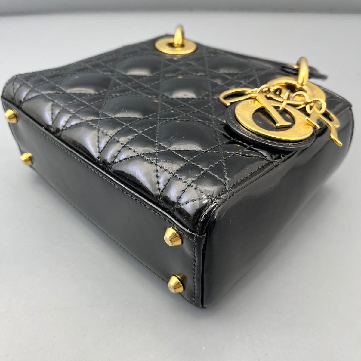 Dior - Lady Dior - Patent leather - Black - (mini)