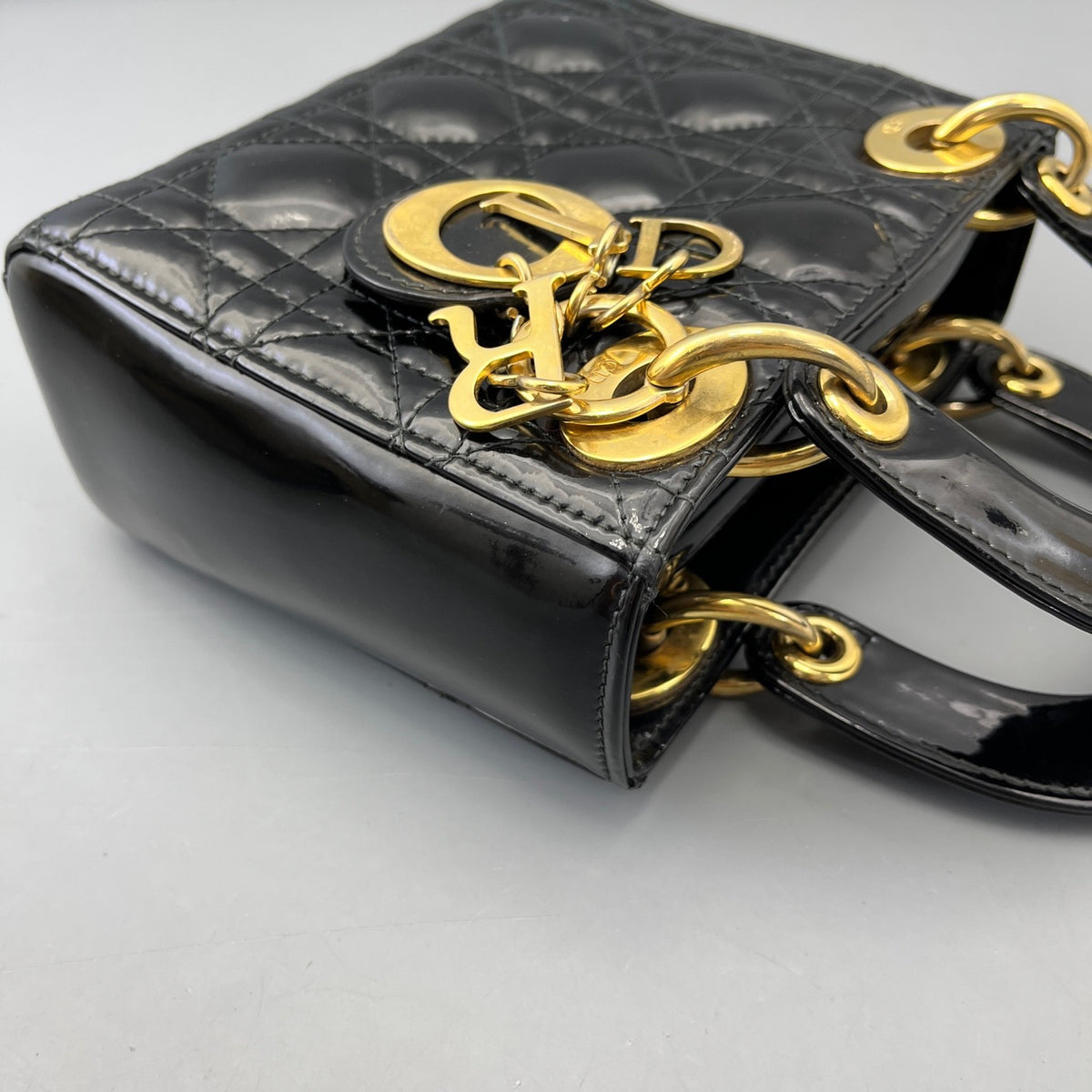 Dior - Lady Dior - Patent leather - Black - (mini)