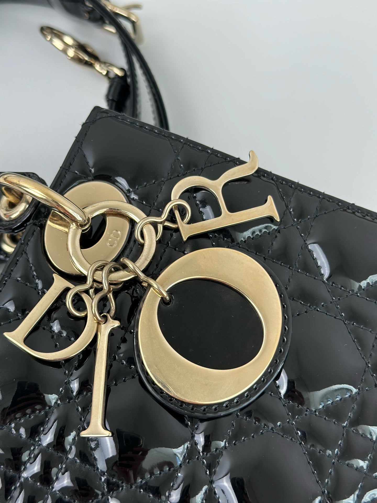 Dior - Lady Dior - Patent leather - Black - (mini)