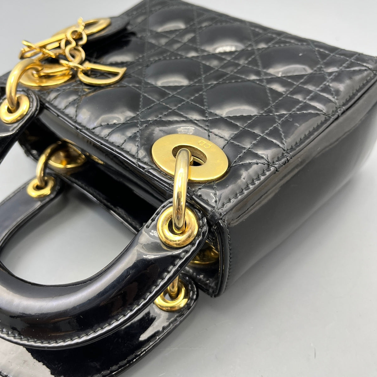 Dior - Lady Dior - Patent leather - Black - (mini)