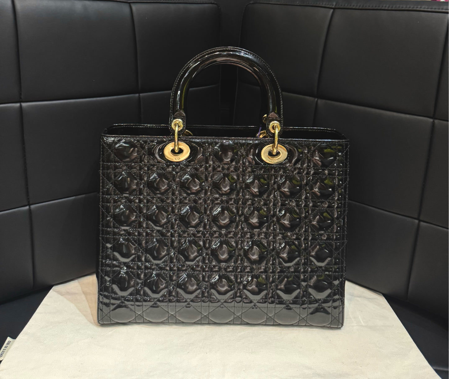 Dior - Lady Dior - Patent leather - Black - (Other)