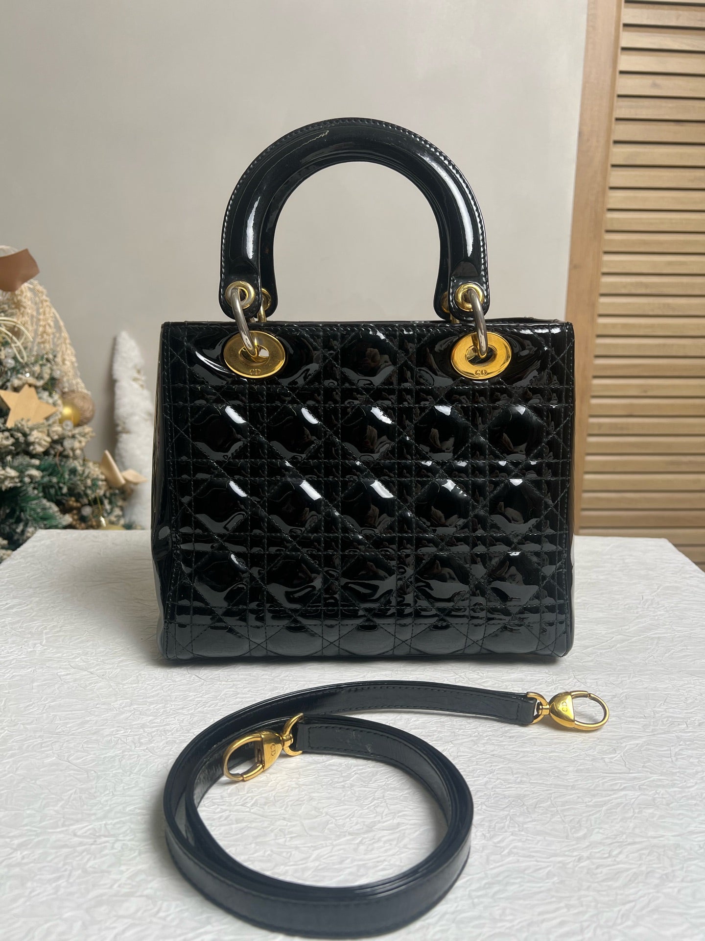 Dior - Lady Dior - Patent leather - Black - (Other)