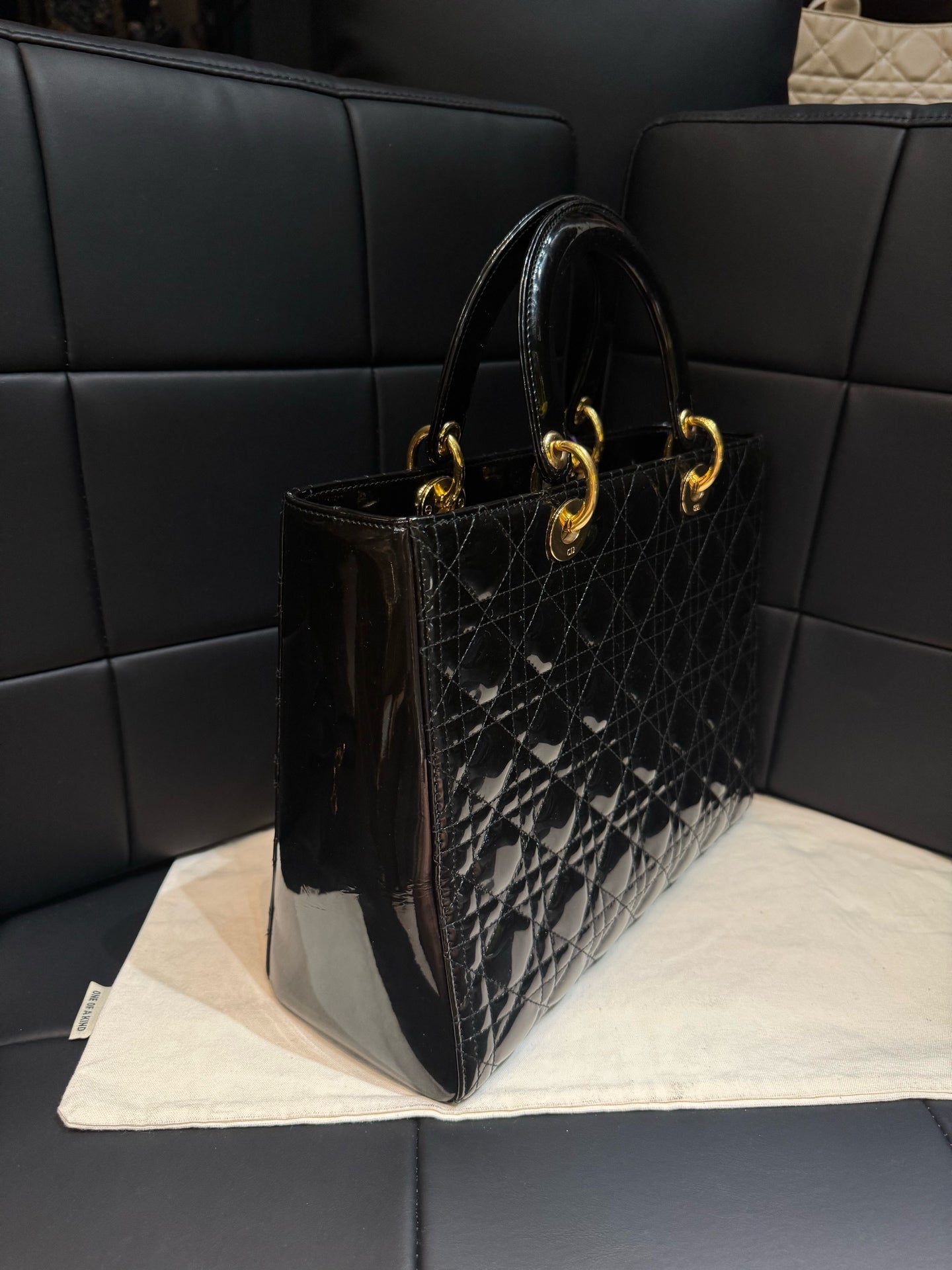 Dior - Lady Dior - Patent leather - Black - (Other)