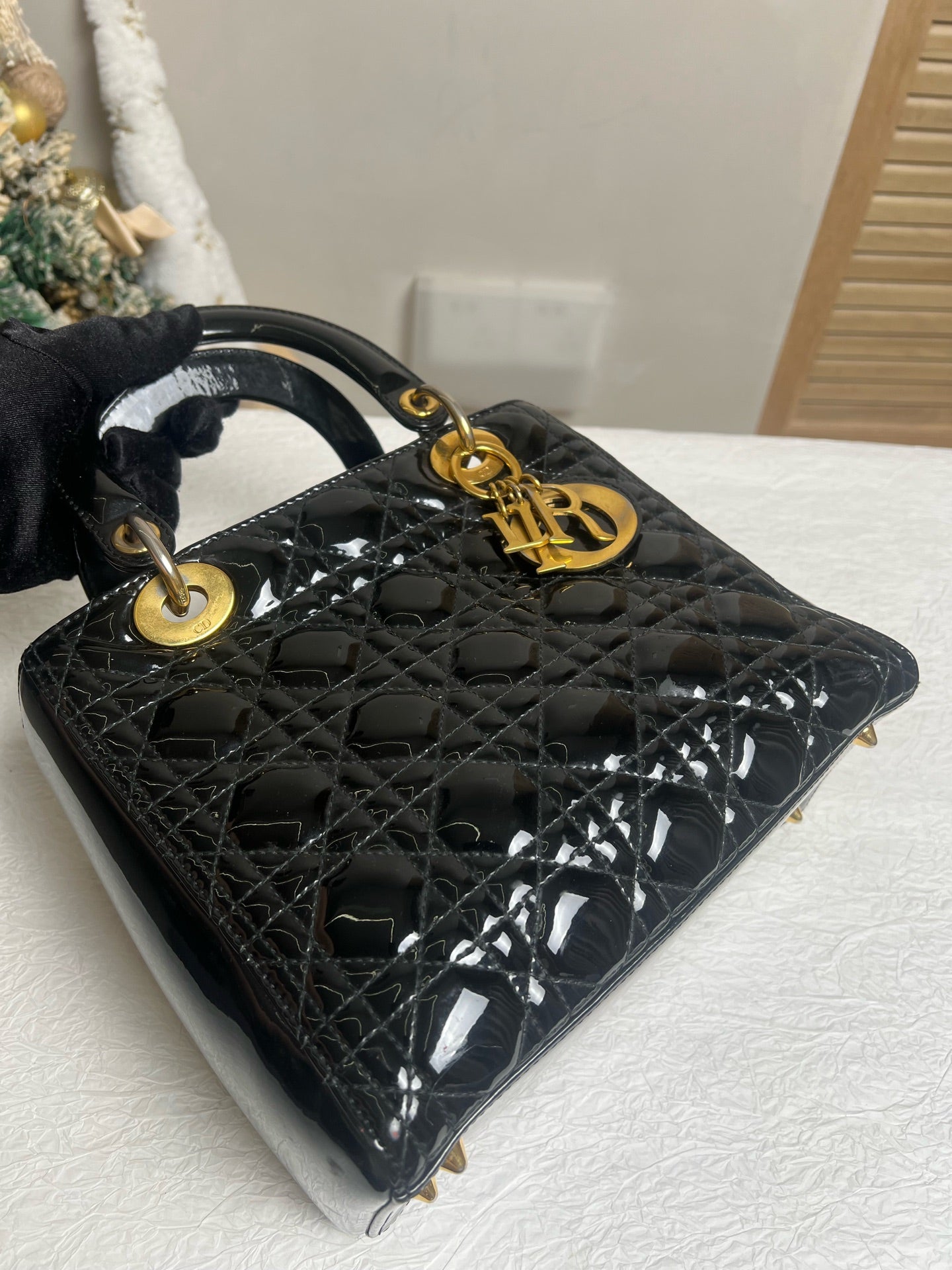Dior - Lady Dior - Patent leather - Black - (Other)
