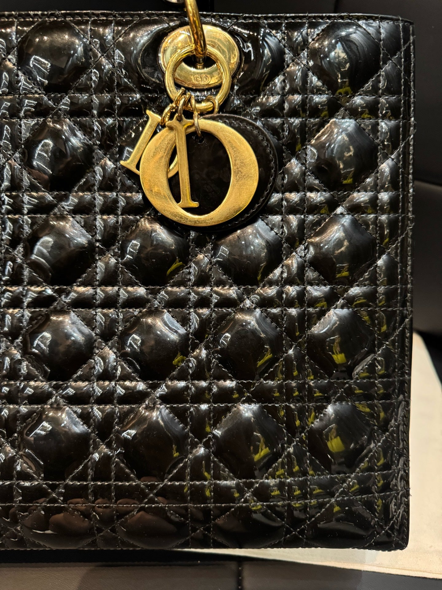 Dior - Lady Dior - Patent leather - Black - (Other)