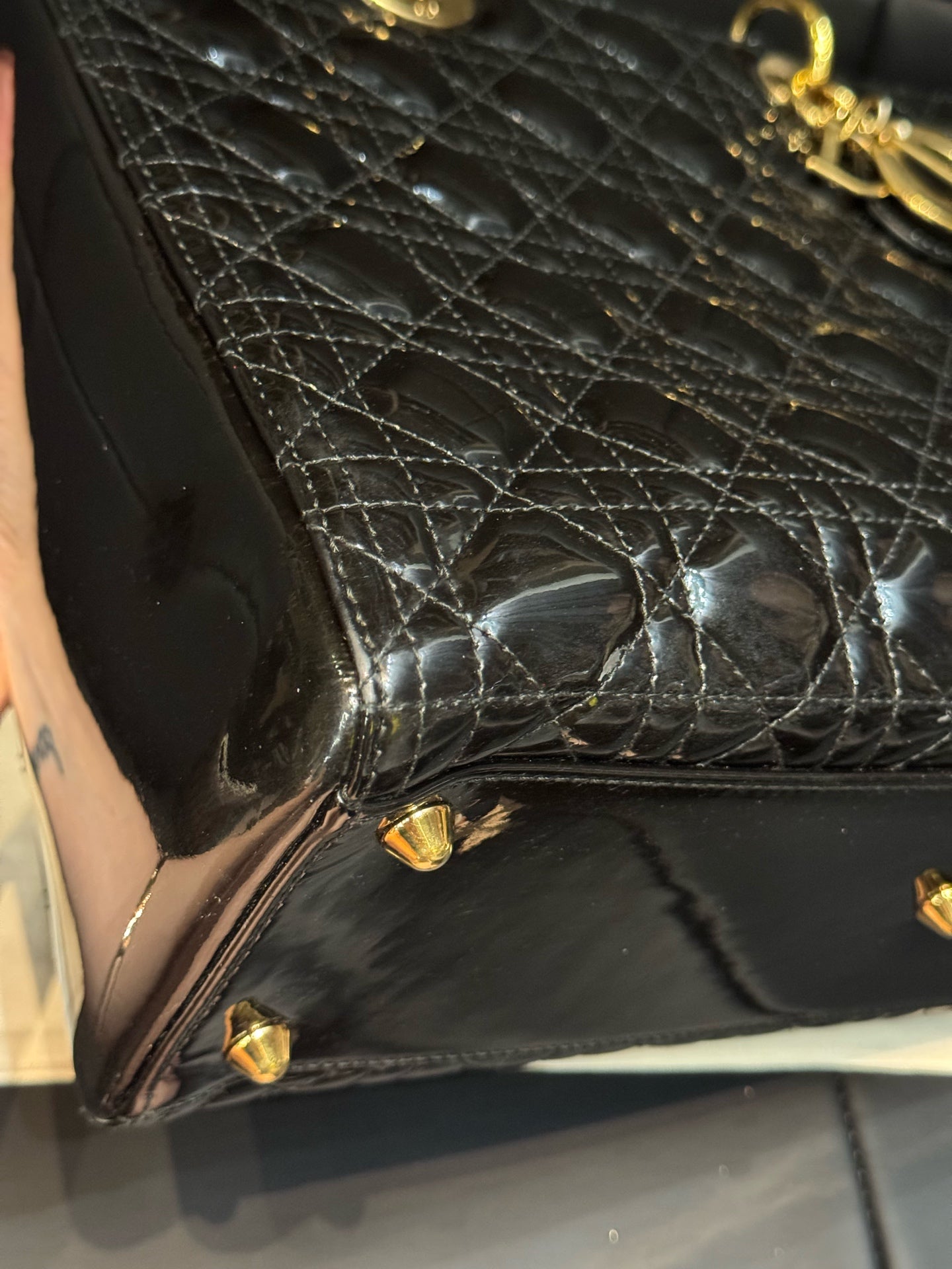 Dior - Lady Dior - Patent leather - Black - (Other)