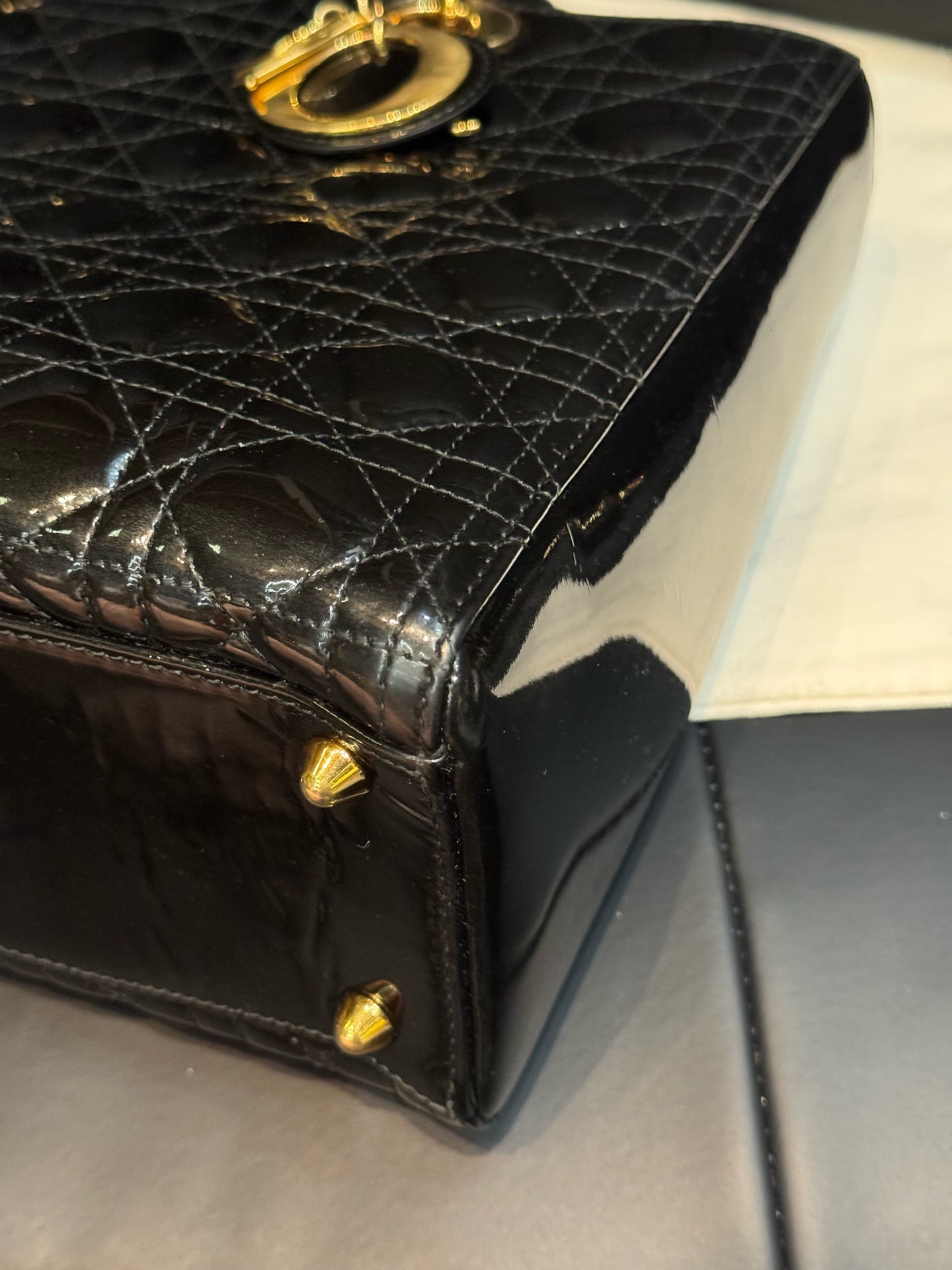 Dior - Lady Dior - Patent leather - Black - (Other)