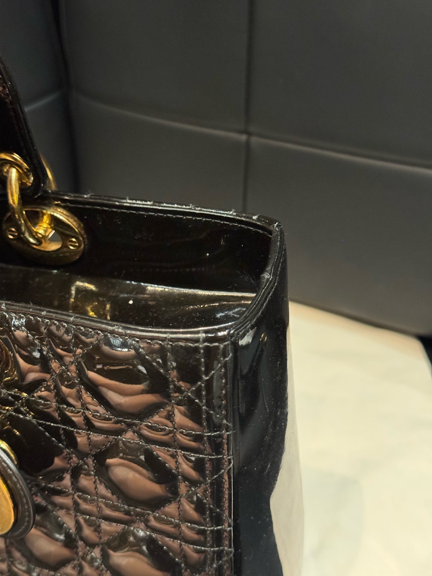 Dior - Lady Dior - Patent leather - Black - (Other)