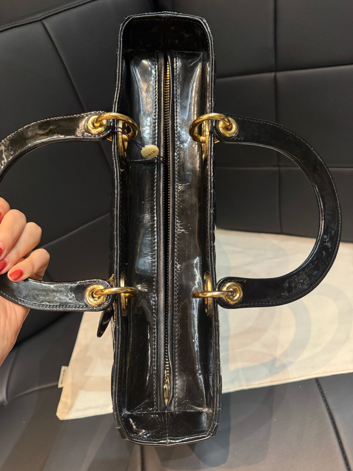 Dior - Lady Dior - Patent leather - Black - (Other)