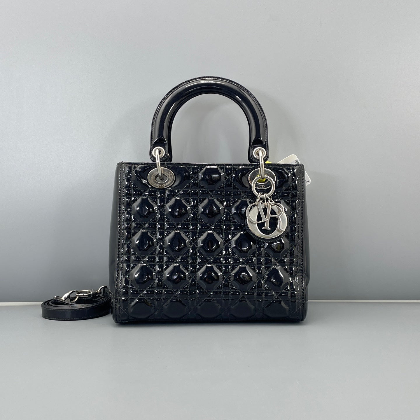 Dior - Lady Dior - Patent leather - Black - (Small)