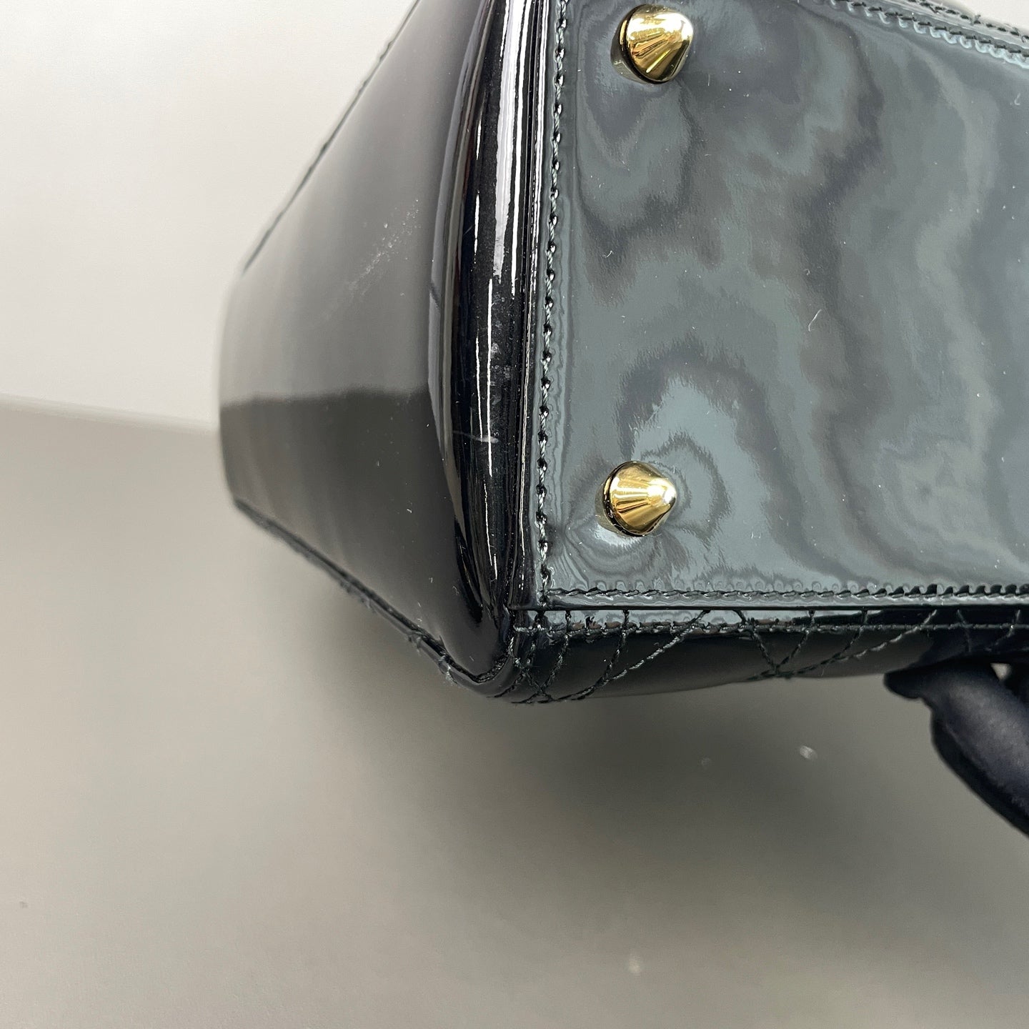 Dior - Lady Dior - Patent leather - Black - (small)