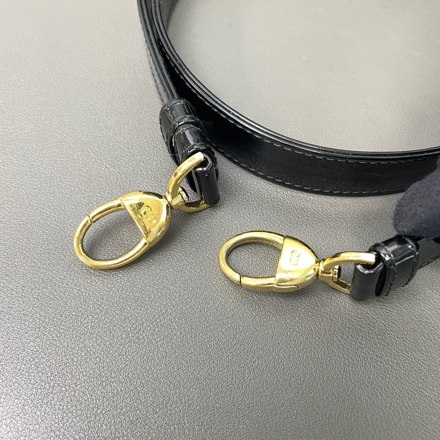 Dior - Lady Dior - Patent leather - Black - (small)