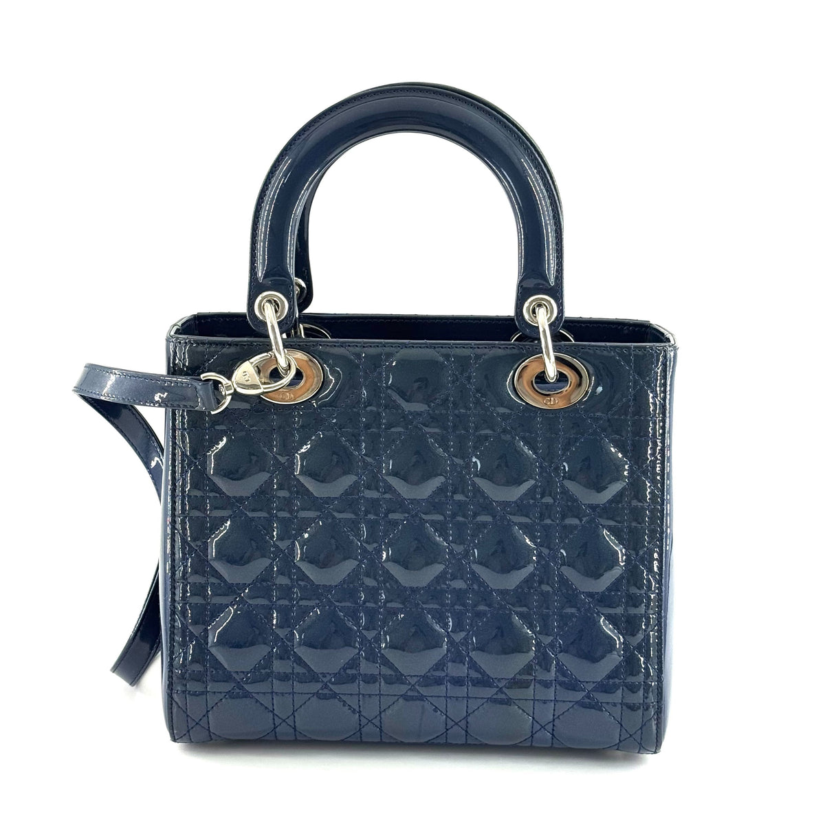 Dior - Lady Dior - Patent leather - Blue - (medium)