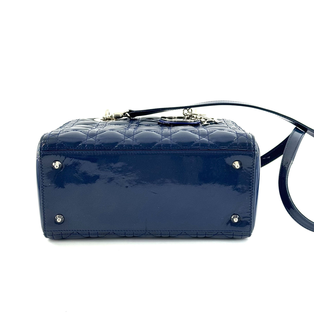 Dior - Lady Dior - Patent leather - Blue - (medium)