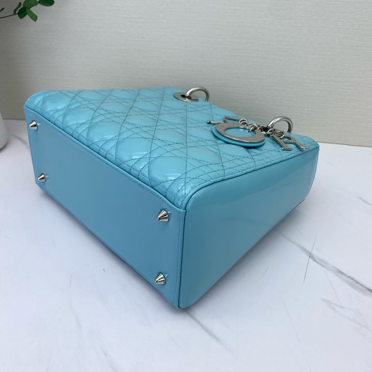 Dior - Lady Dior - Patent leather - Blue - (medium)