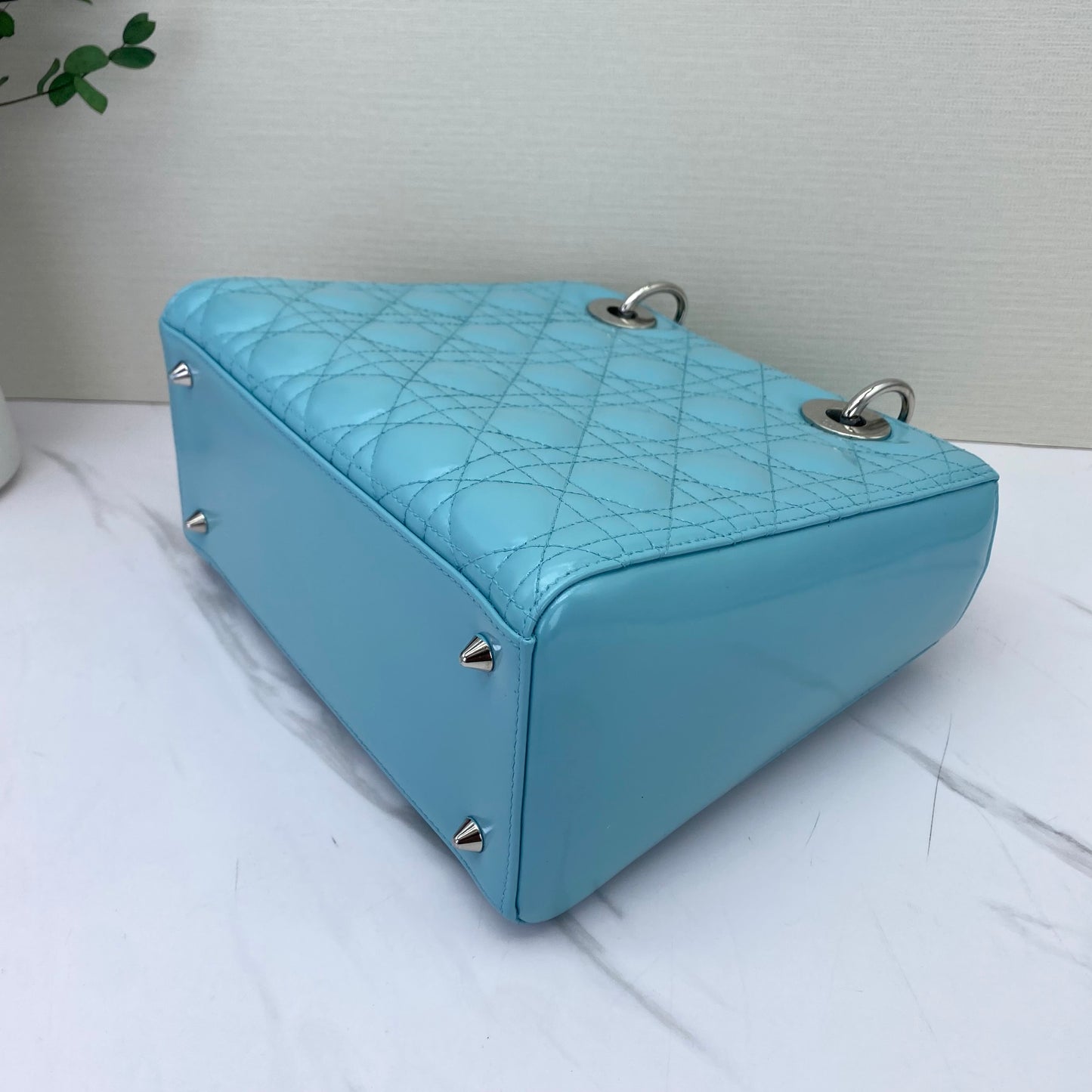 Dior - Lady Dior - Patent leather - Blue - (medium)
