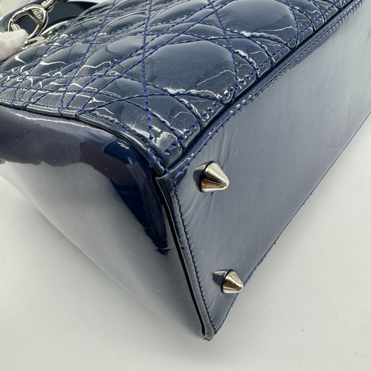 Dior - Lady Dior - Patent leather - Blue - (medium)