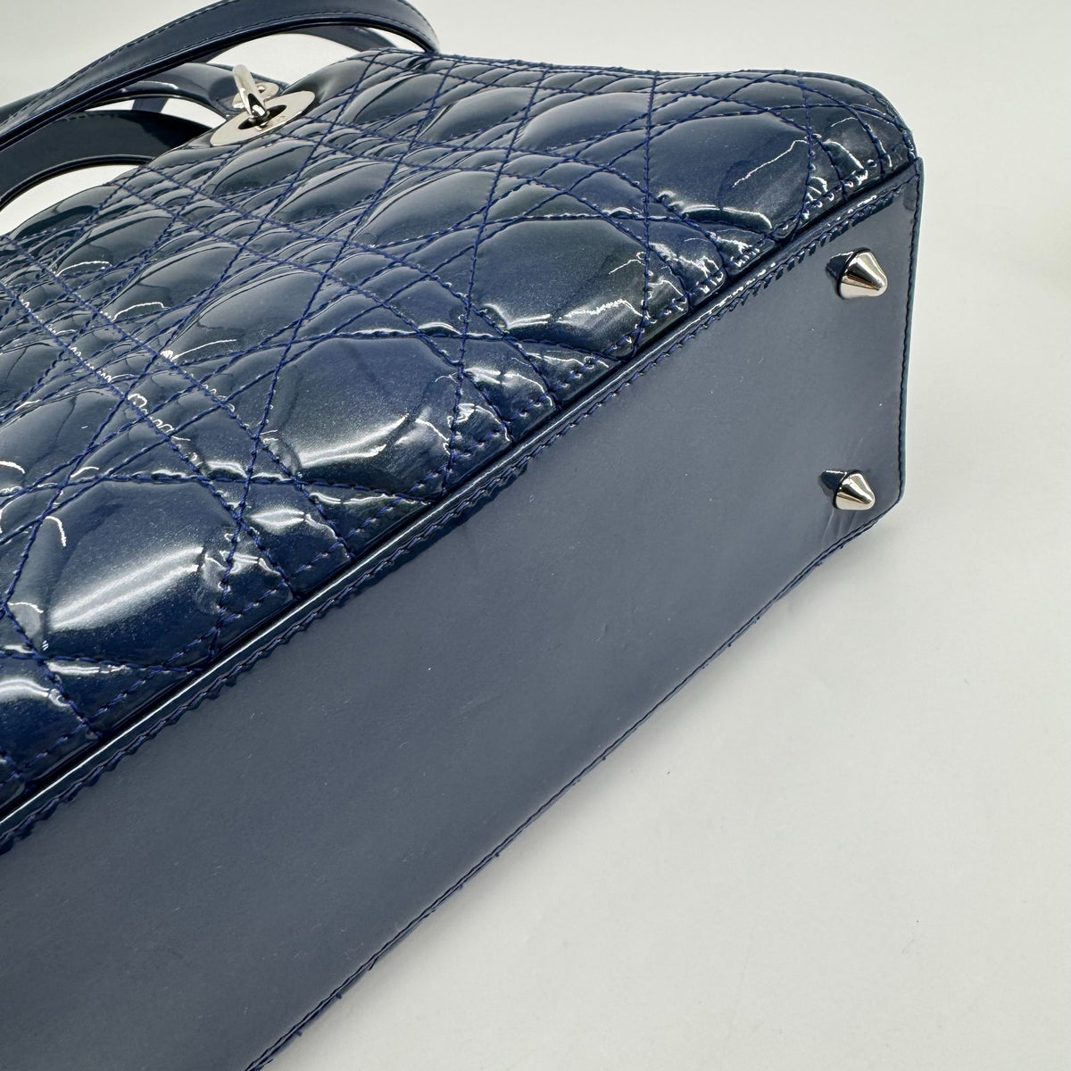 Dior - Lady Dior - Patent leather - Blue - (medium)