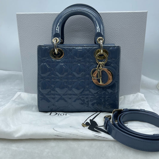 Dior - Lady Dior - Patent leather - Blue - (mini)