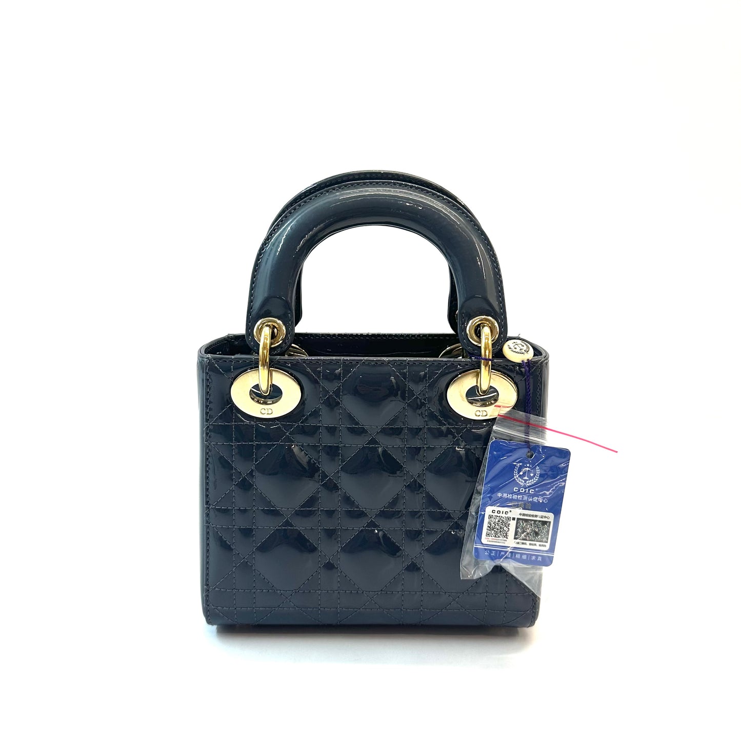 Dior - Lady Dior - Patent leather - Blue - (small)