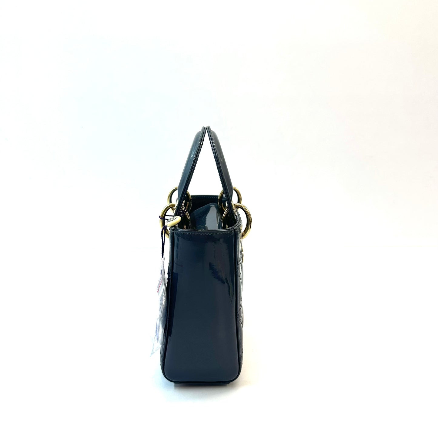 Dior - Lady Dior - Patent leather - Blue - (small)