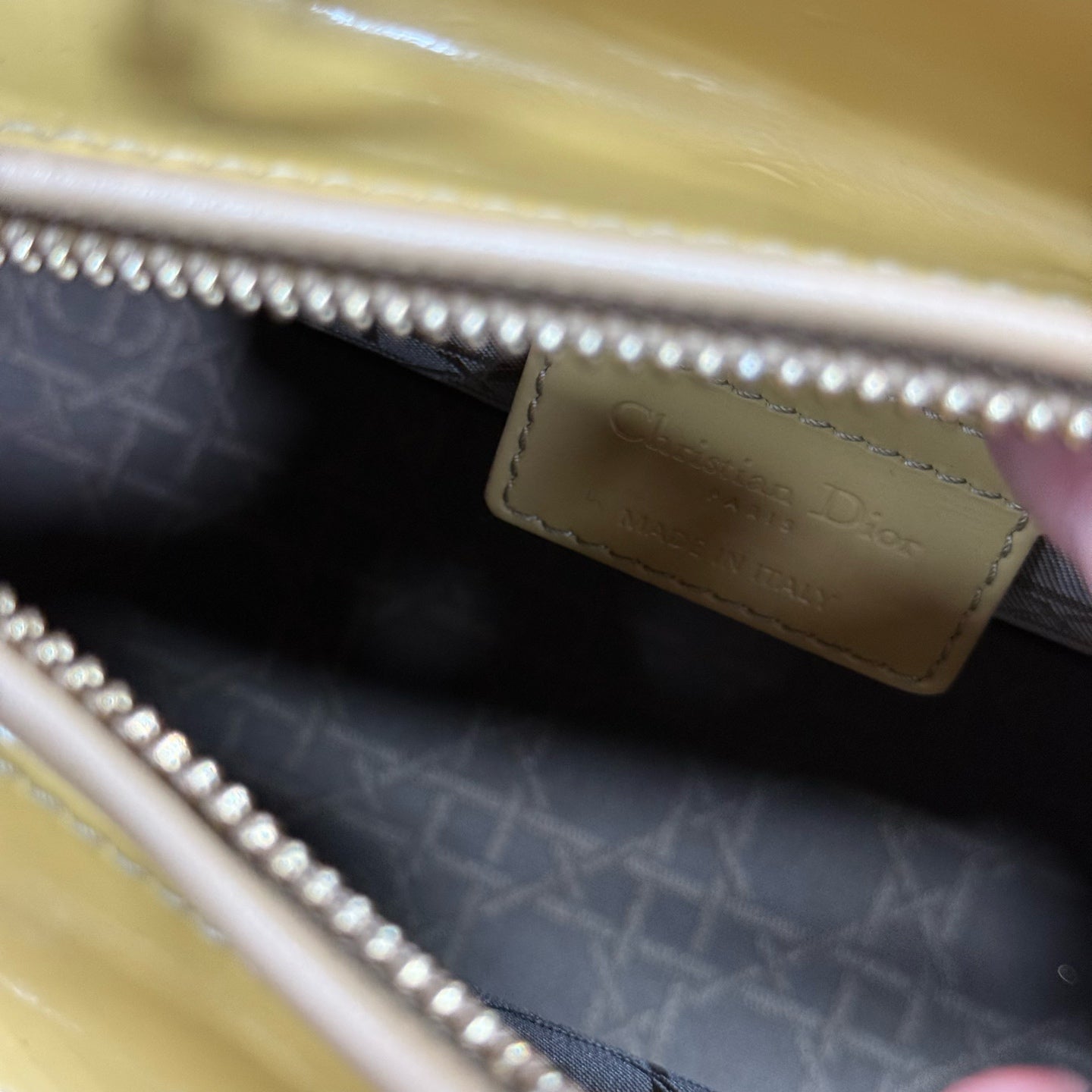Dior - Lady Dior - Patent leather - Brown - (medium)