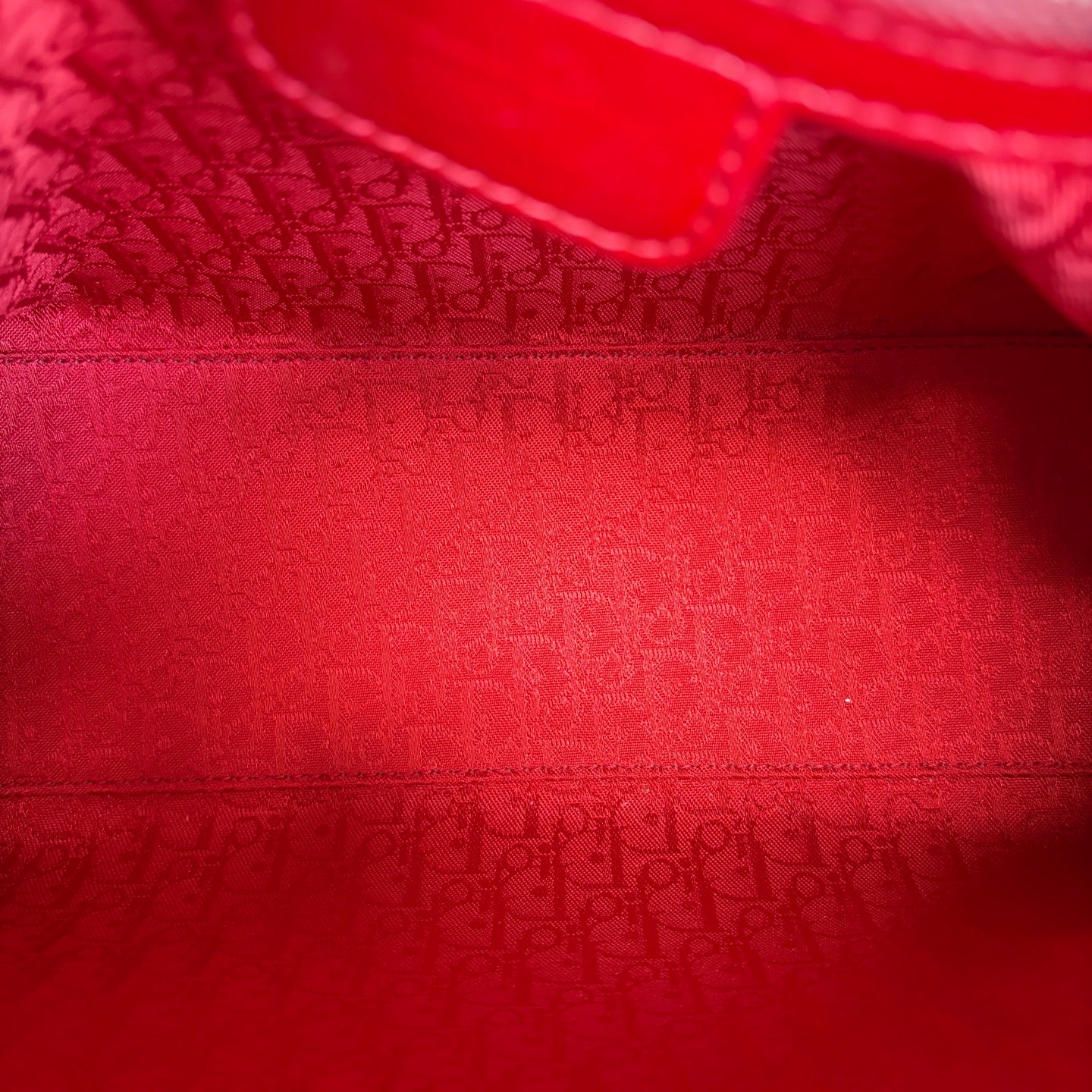 Dior - Lady Dior - Patent leather - Burgundy - (medium)