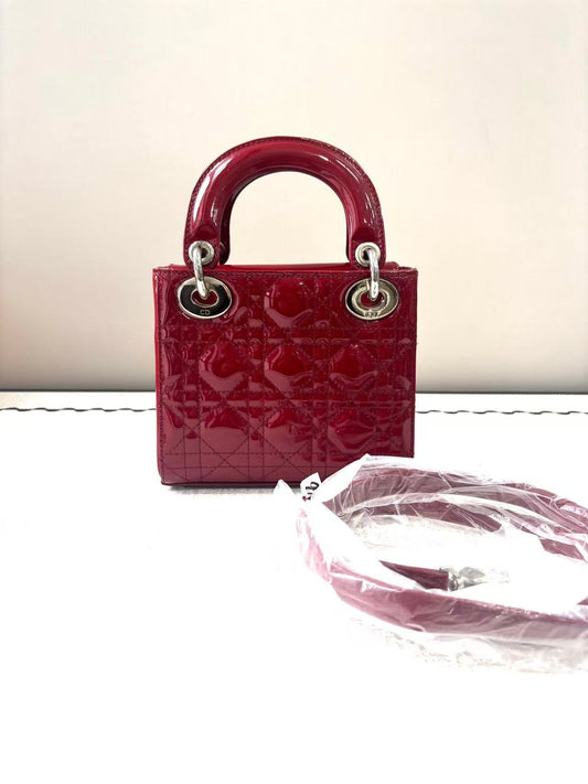 Dior - Lady Dior - Patent leather cowhide - Red - (mini)
