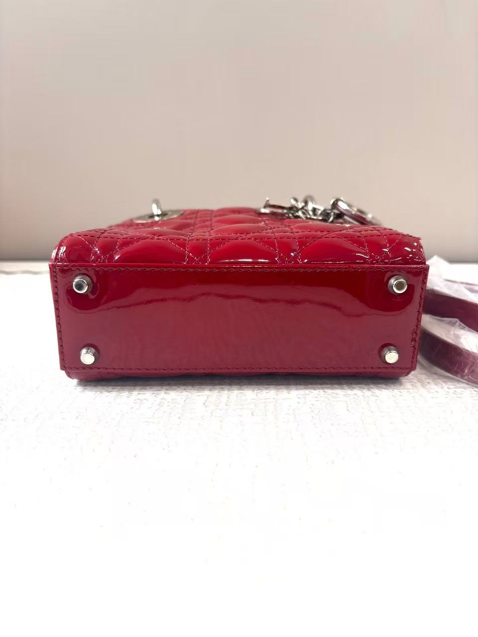 Dior - Lady Dior - Patent leather cowhide - Red - (mini)