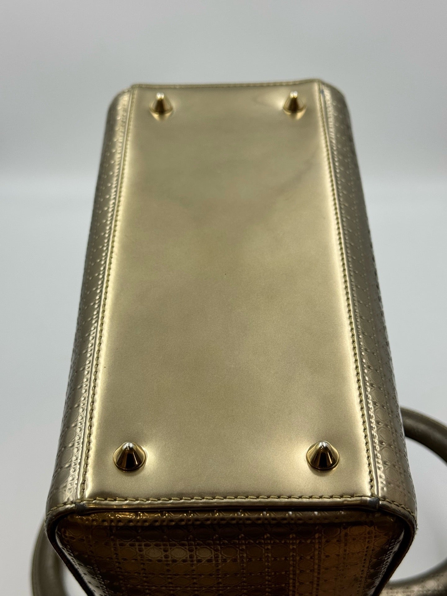 Dior - Lady Dior - Patent leather - Gold - (Medium)