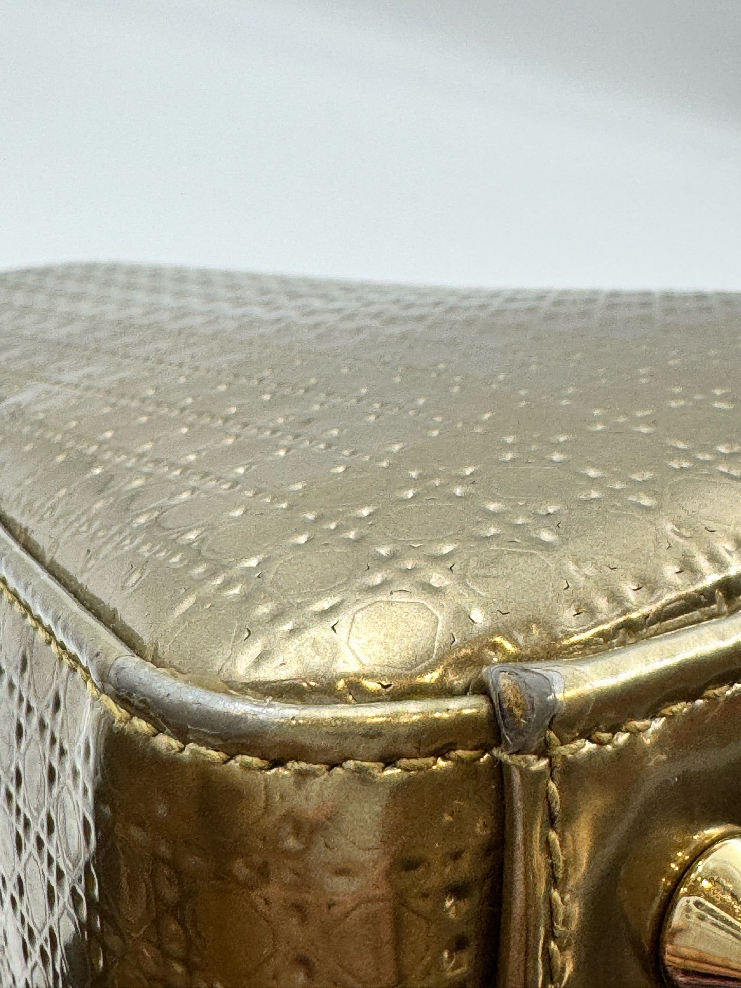Dior - Lady Dior - Patent leather - Gold - (Medium)