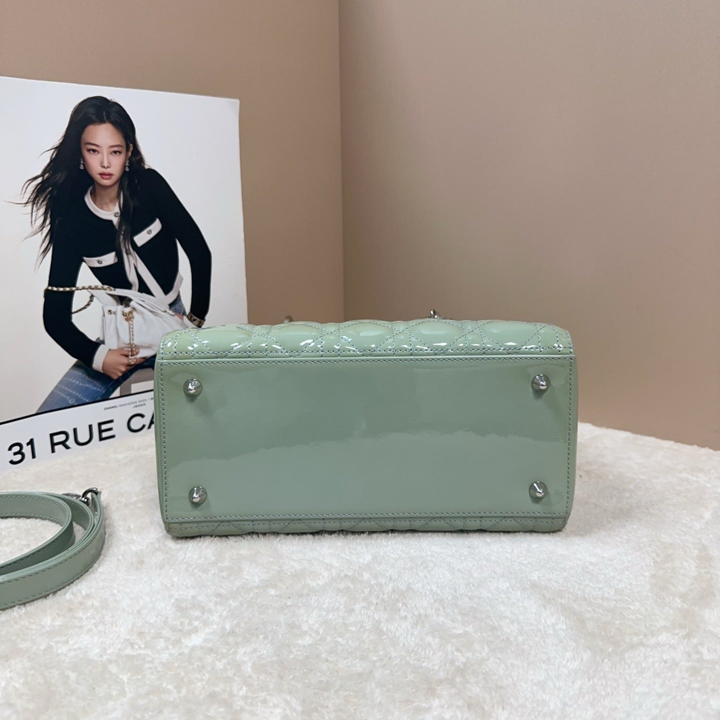 Dior - Lady Dior - Patent leather - Green - (medium)