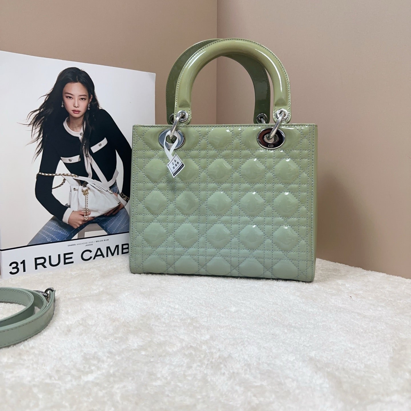 Dior - Lady Dior - Patent leather - Green - (medium)