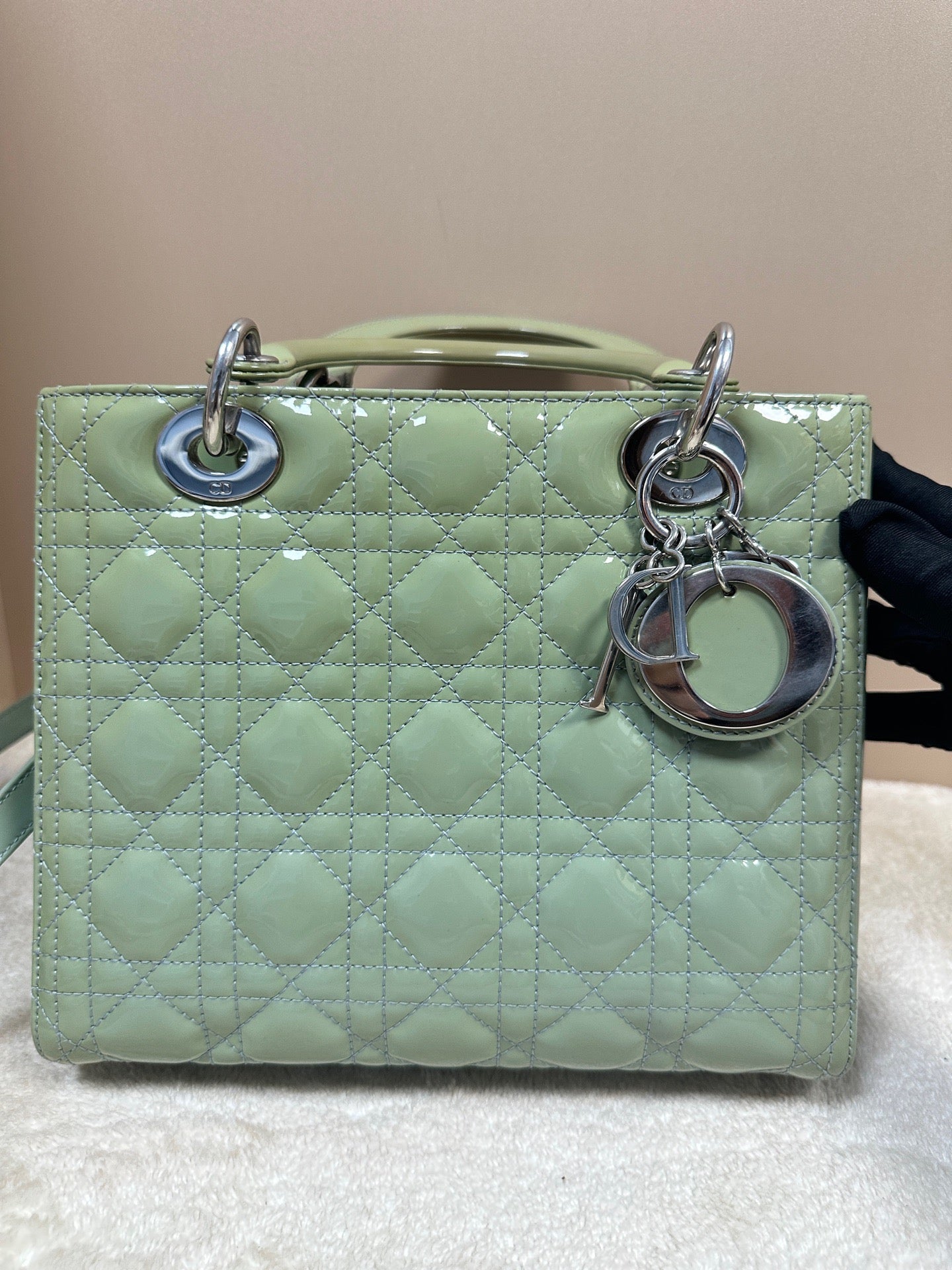Dior - Lady Dior - Patent leather - Green - (medium)