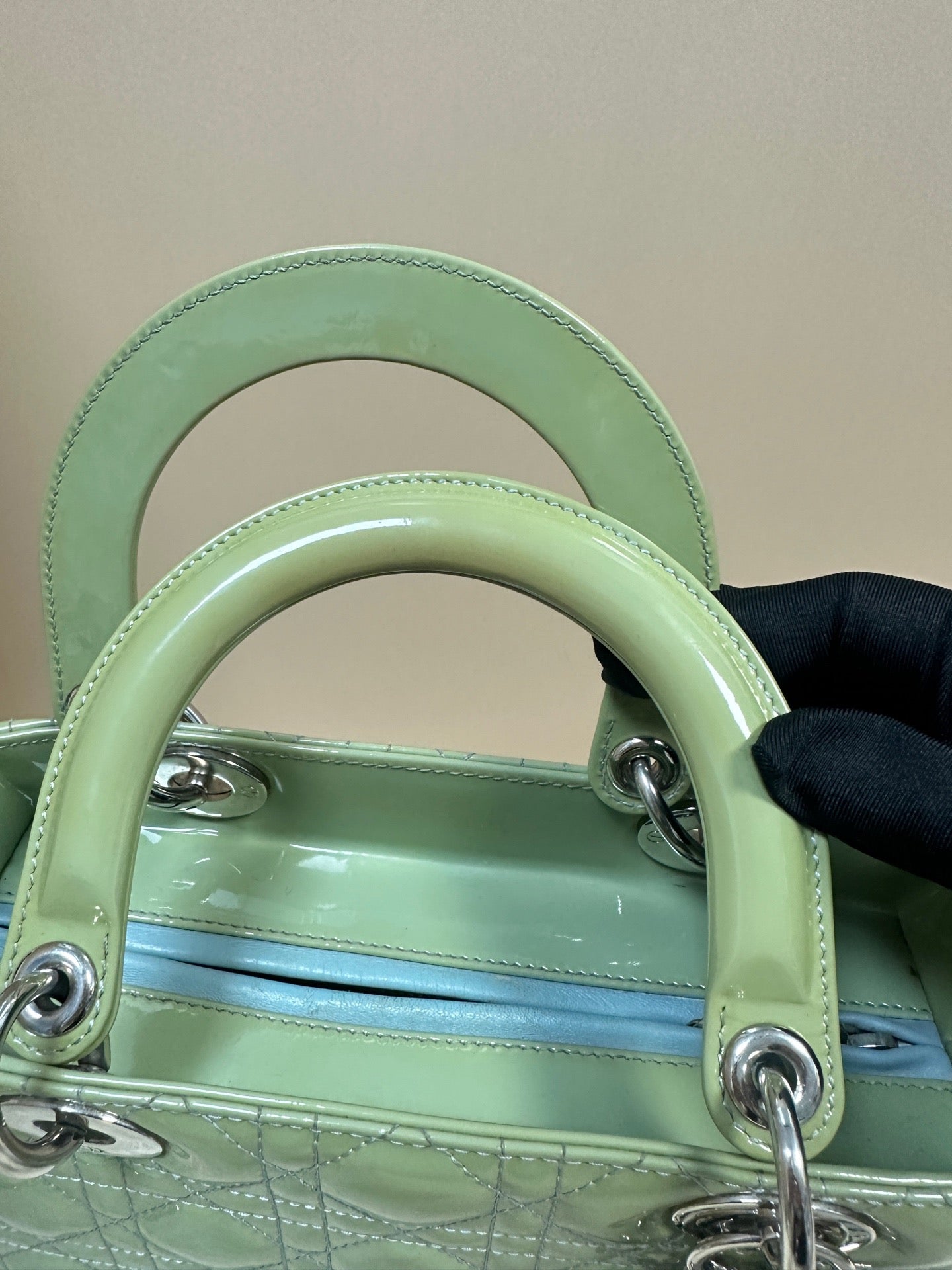 Dior - Lady Dior - Patent leather - Green - (medium)
