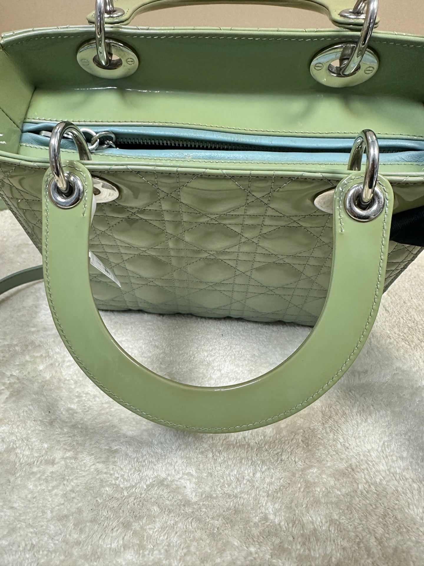 Dior - Lady Dior - Patent leather - Green - (medium)