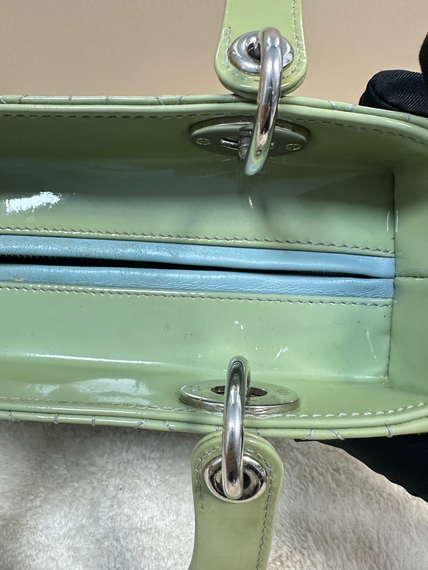 Dior - Lady Dior - Patent leather - Green - (medium)