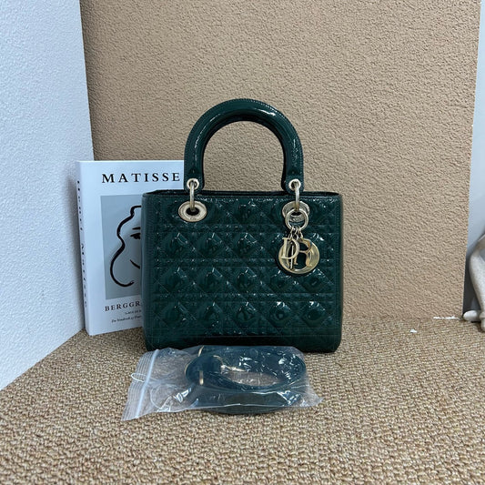 Dior - Lady Dior - Patent leather - Green - (mini)