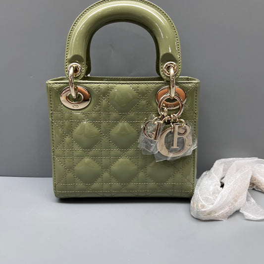 Dior - Lady Dior - Patent leather - Green - (mini)