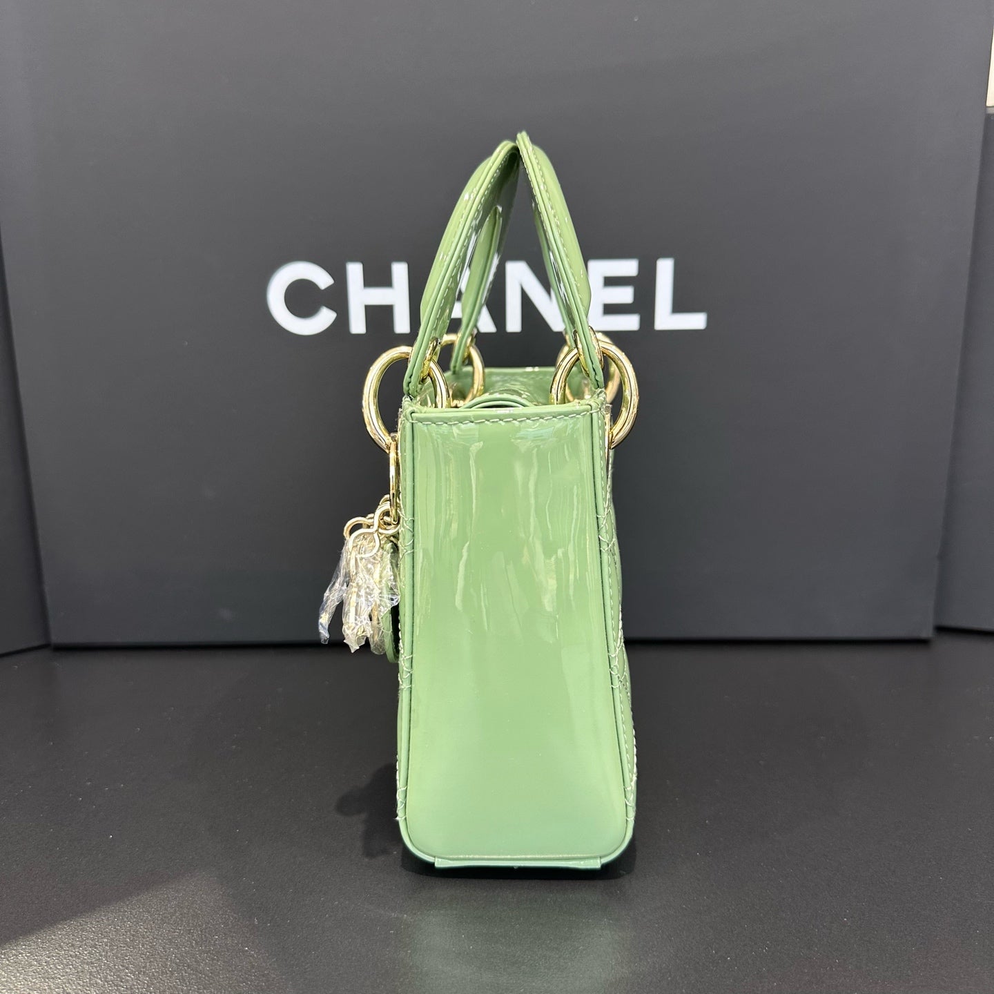Dior - Lady Dior - Patent leather - Green - (mini)