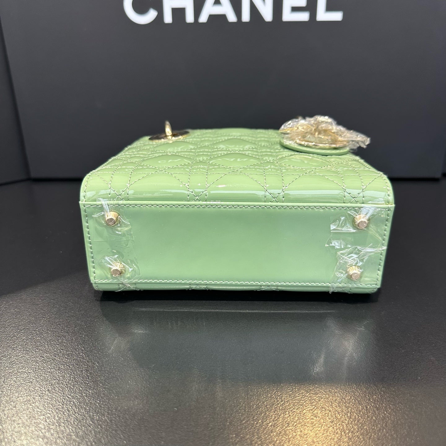 Dior - Lady Dior - Patent leather - Green - (mini)