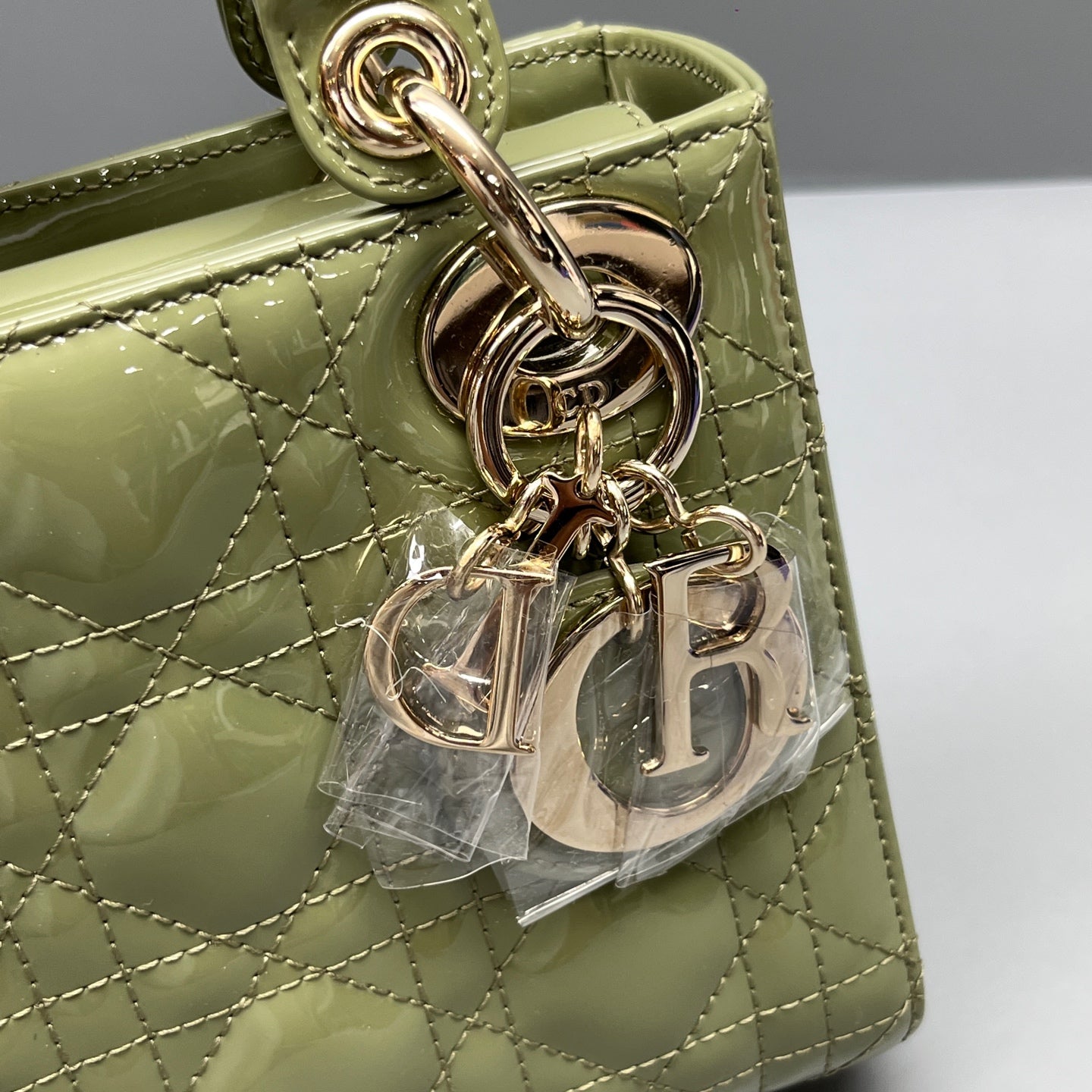 Dior - Lady Dior - Patent leather - Green - (mini)