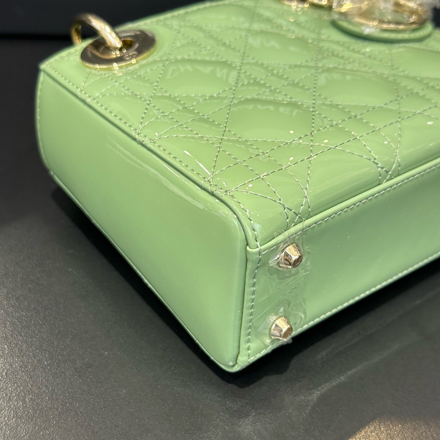 Dior - Lady Dior - Patent leather - Green - (mini)