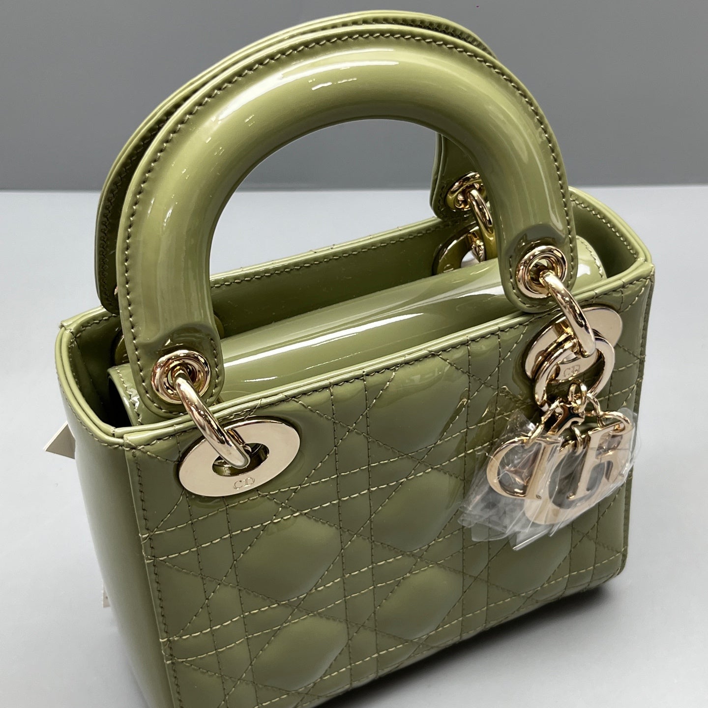 Dior - Lady Dior - Patent leather - Green - (mini)