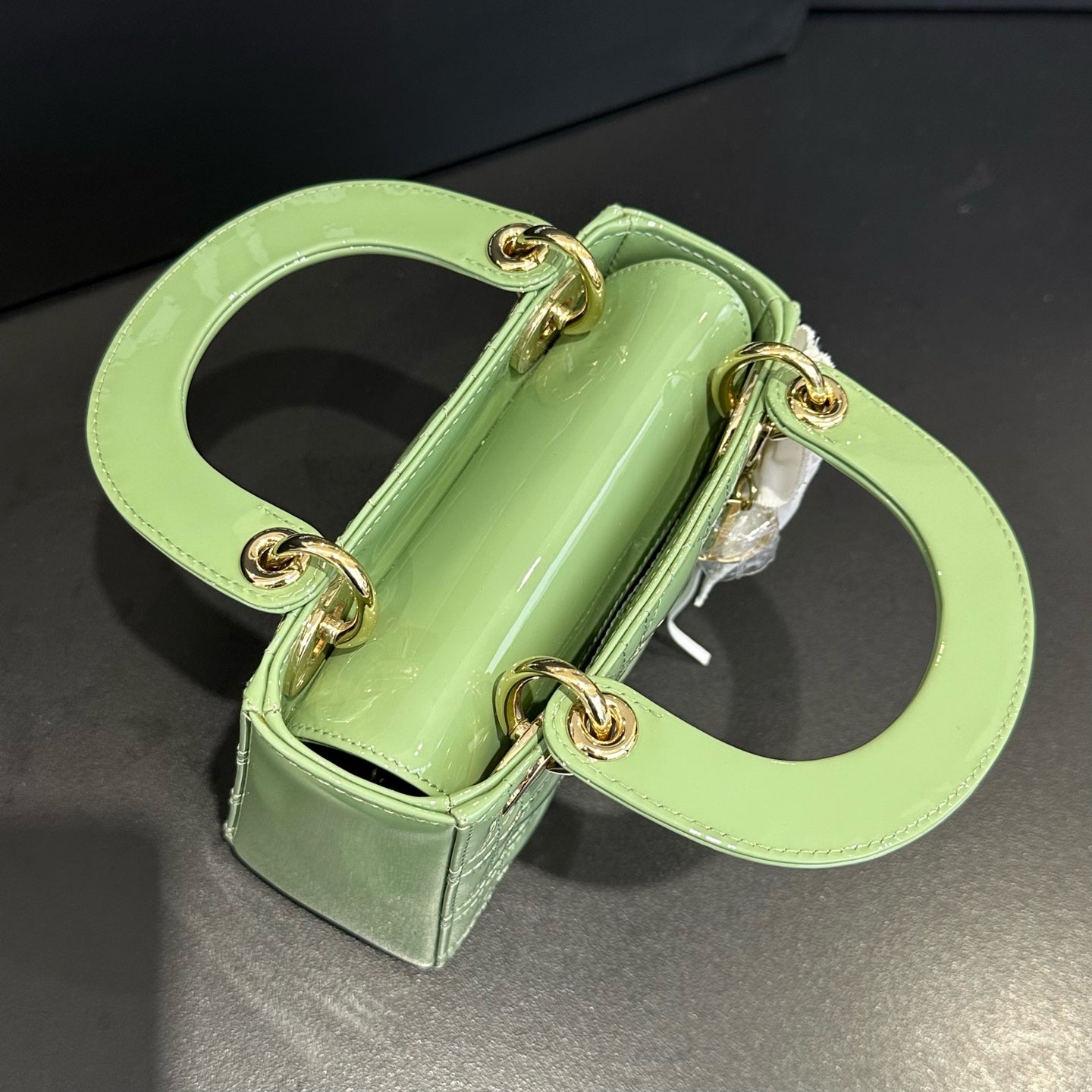 Dior - Lady Dior - Patent leather - Green - (mini)