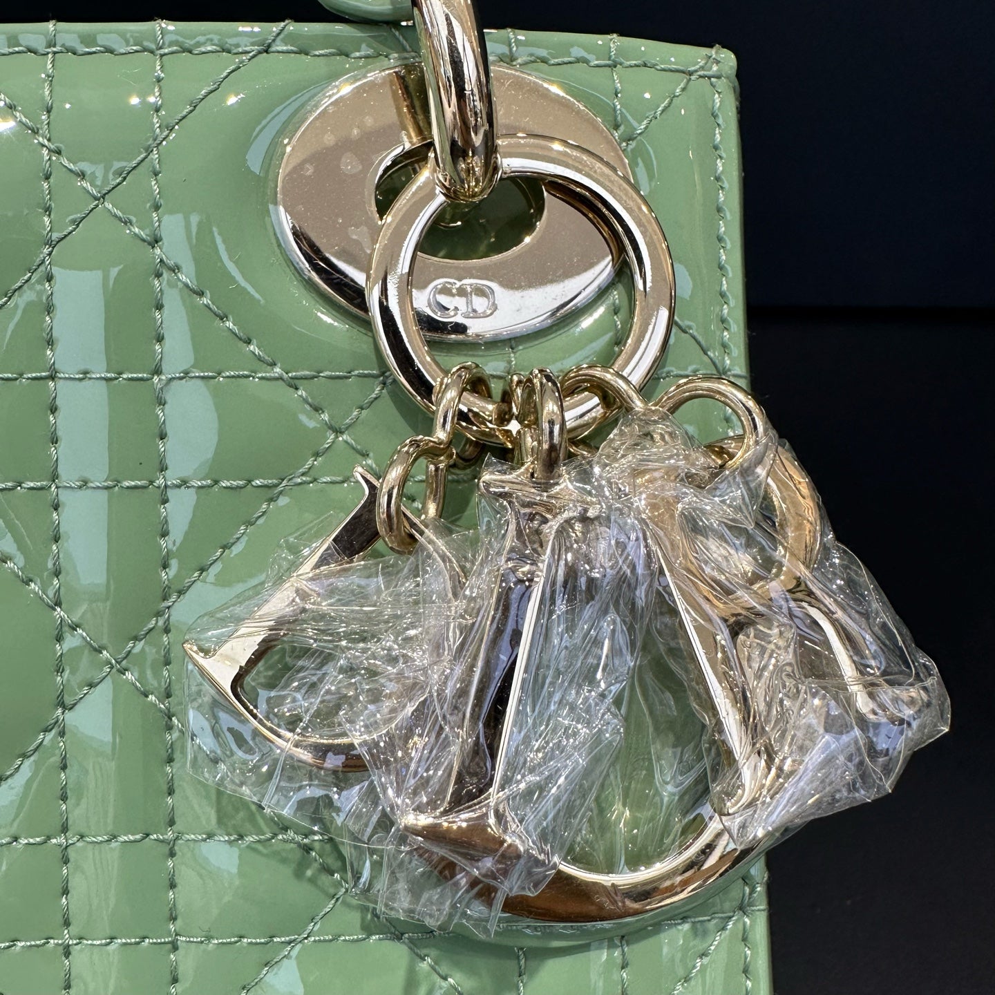 Dior - Lady Dior - Patent leather - Green - (mini)